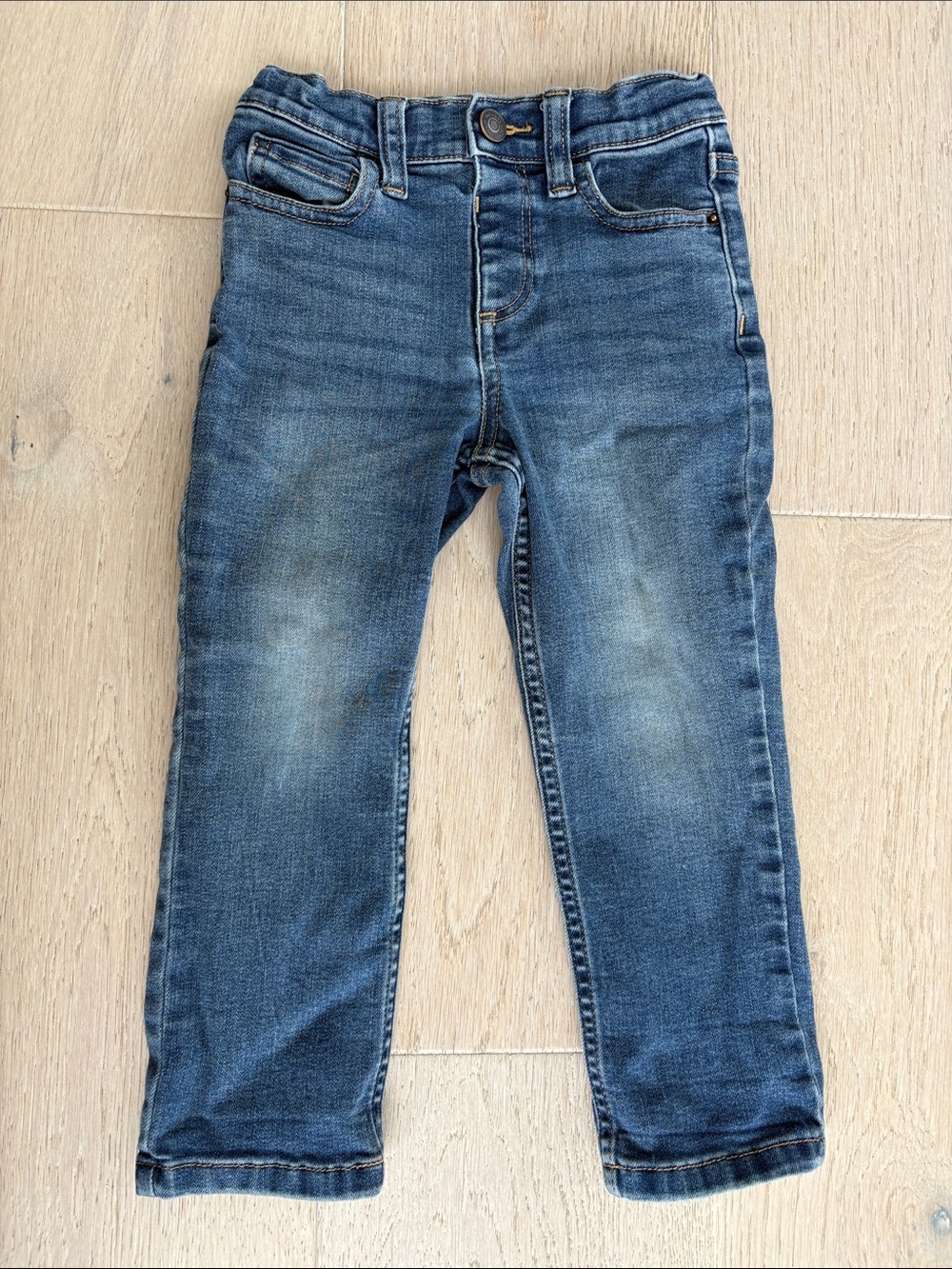 Primary Boys' Washed Blue Denim Jeans